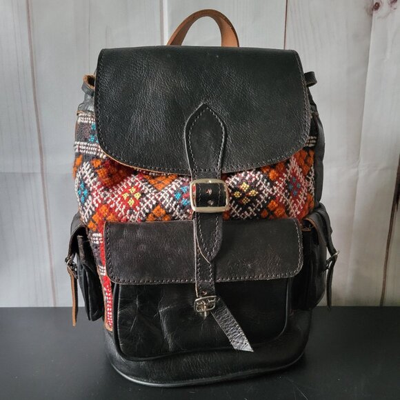 Vintage 70’s Hand Made Leather Backpack. Excellent Condition. Large. - Picture 1 of 9